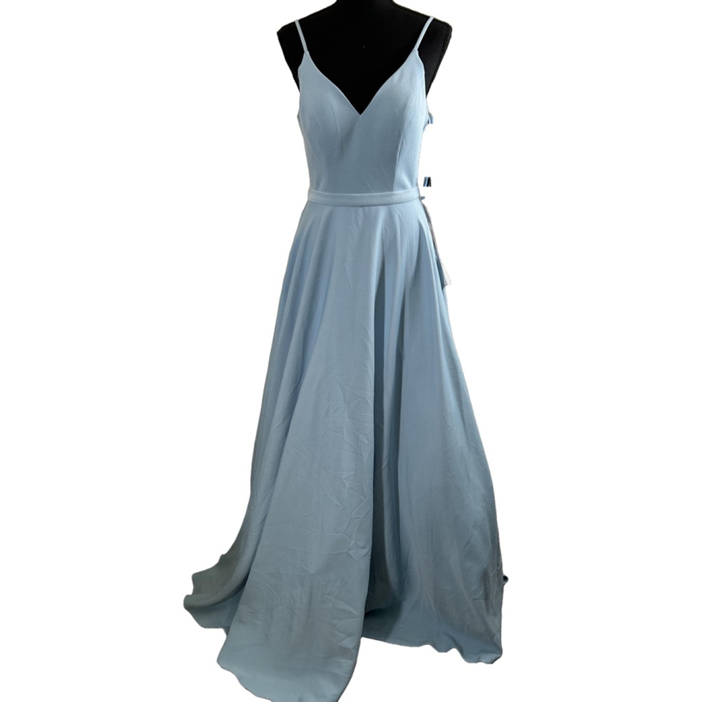 NWT Women's Ieena for Mac Duggal Powder Blue Dress Size 2, #48855